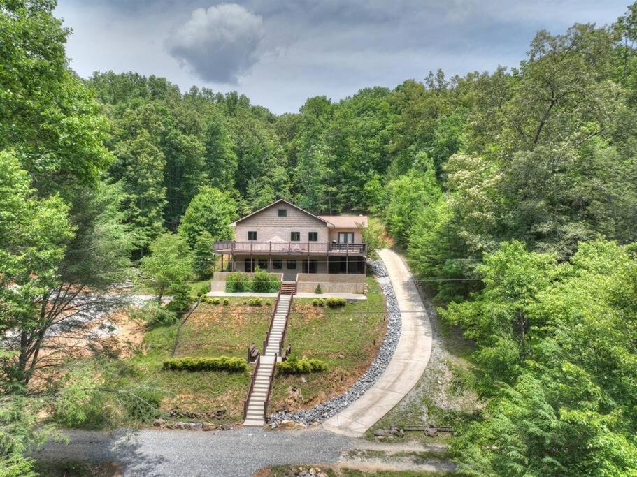 The Chariot - Creek Front With Hottub, Fire Pits, Billiards, Ev Charger - Sandalwood Stays Blue Ridge Εξωτερικό φωτογραφία
