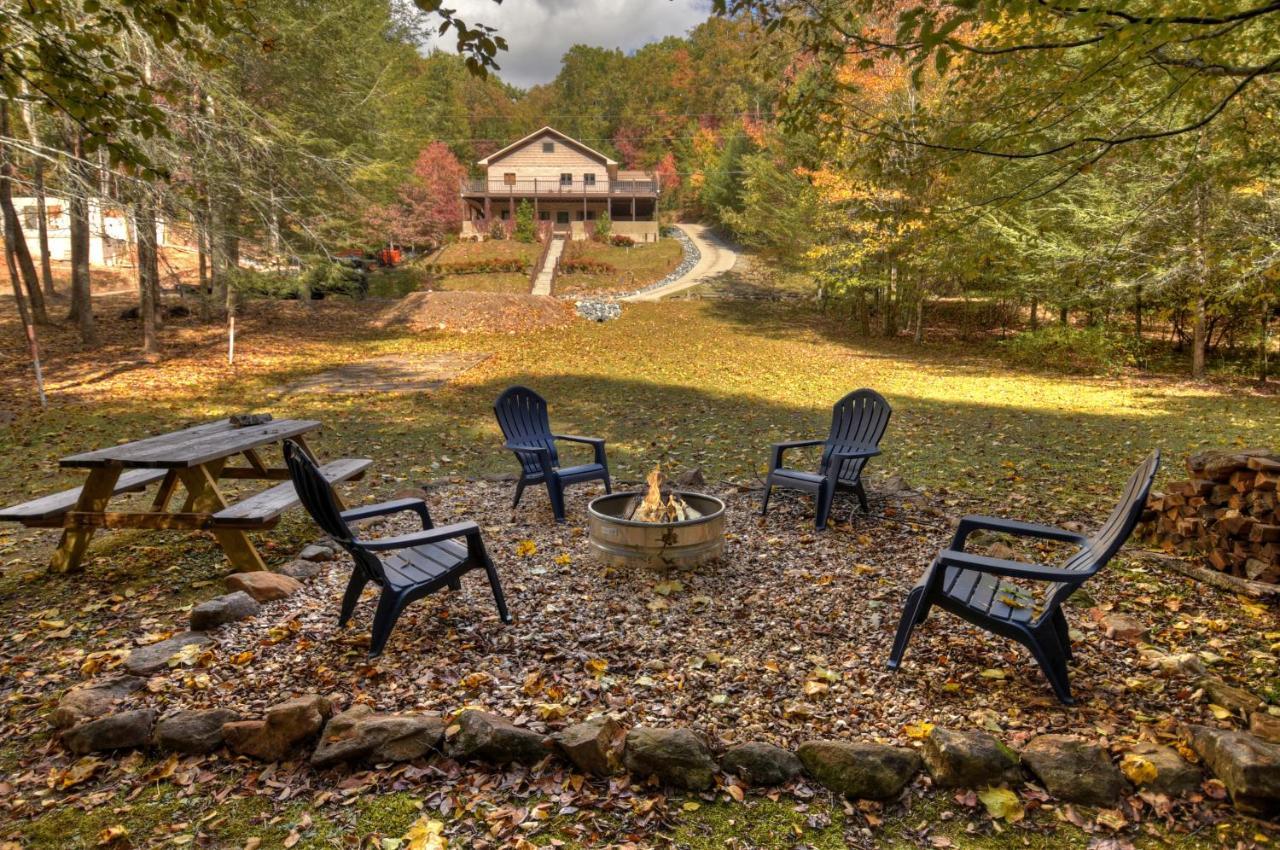 The Chariot - Creek Front With Hottub, Fire Pits, Billiards, Ev Charger - Sandalwood Stays Blue Ridge Εξωτερικό φωτογραφία